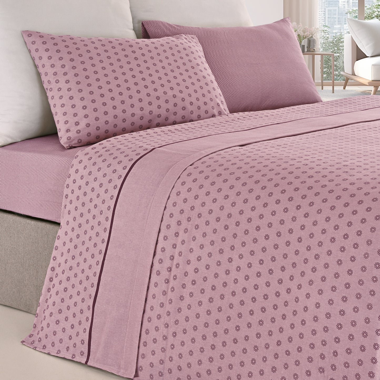 Jogo de Lençóis Flanela Flor