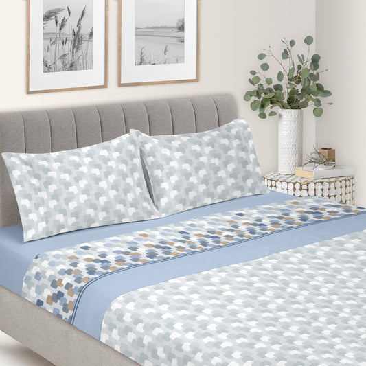 Jogo Cama Coralina Geo