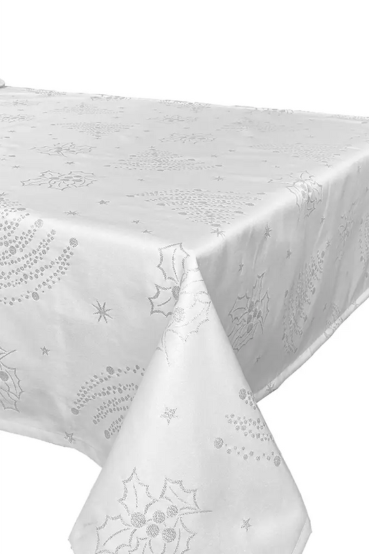 Toalha de Mesa Antinódoa Natal Azevinho 2025