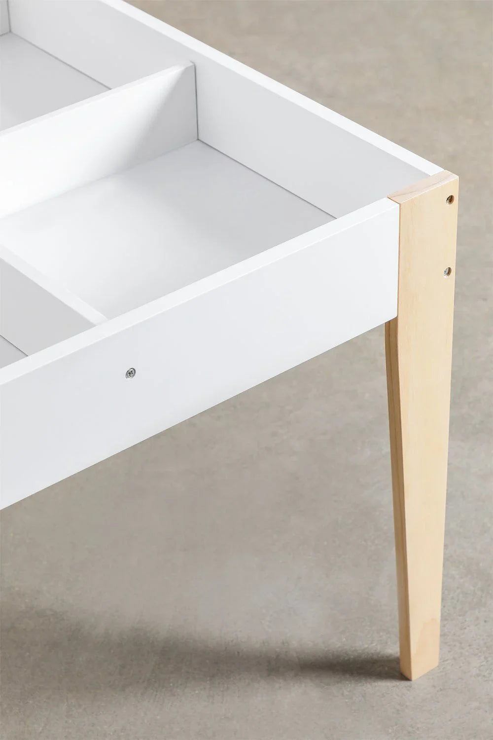 Conjunto de Mesa Ardósia com Armazenamento e 2 Cadeiras de Madeira Belfy Kids