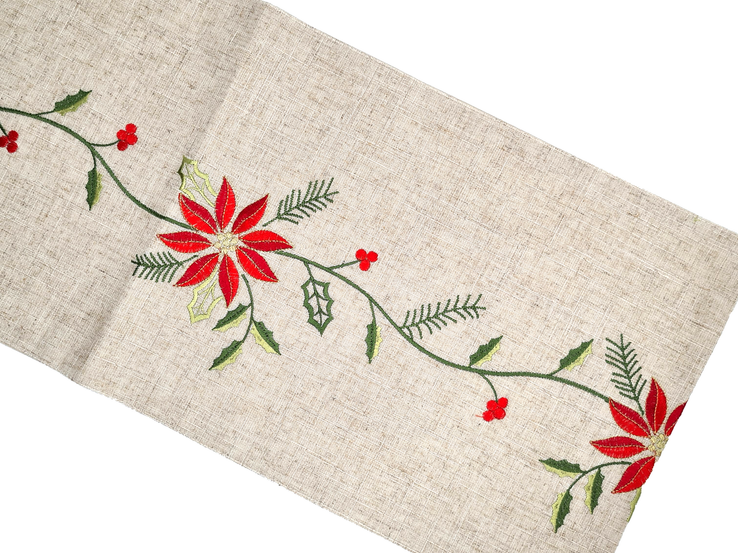 Caminho de Mesa Decorativo Velas de Natal