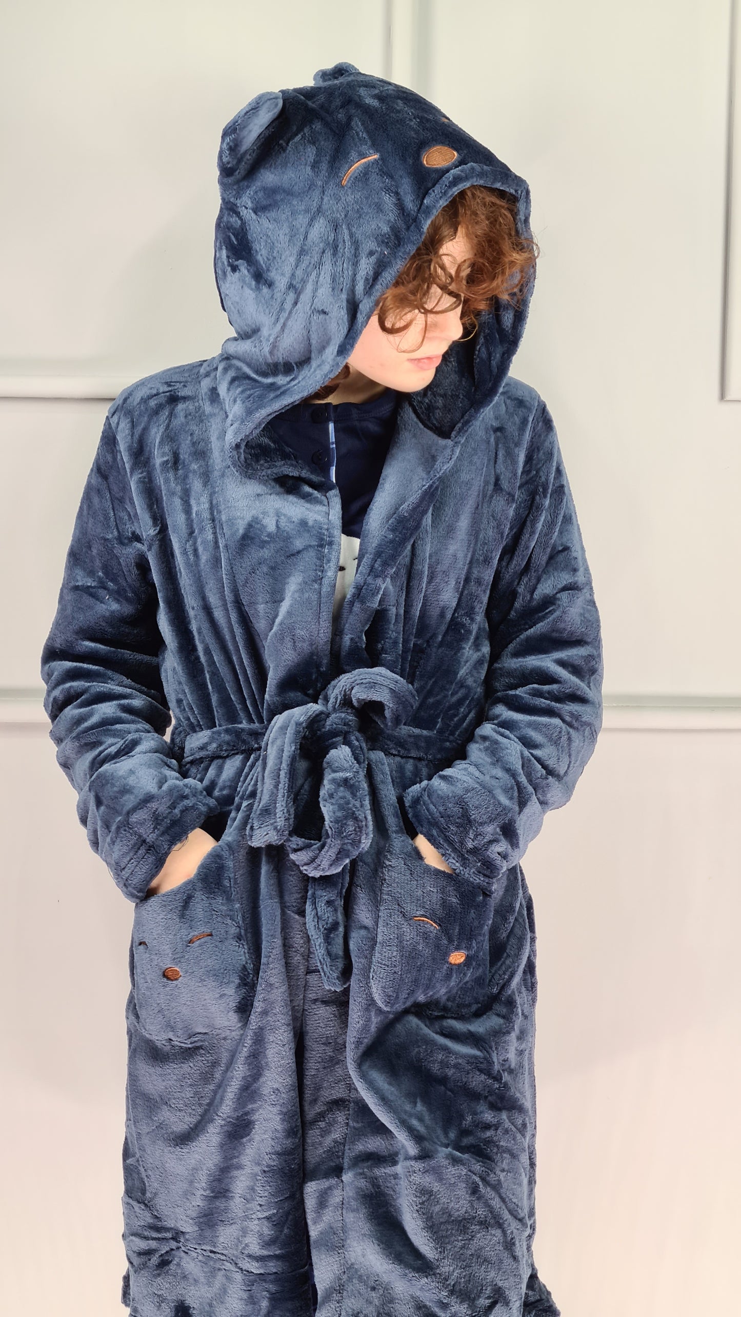 Conjunto Pijama Teddy e Robe Polar com Orelhas