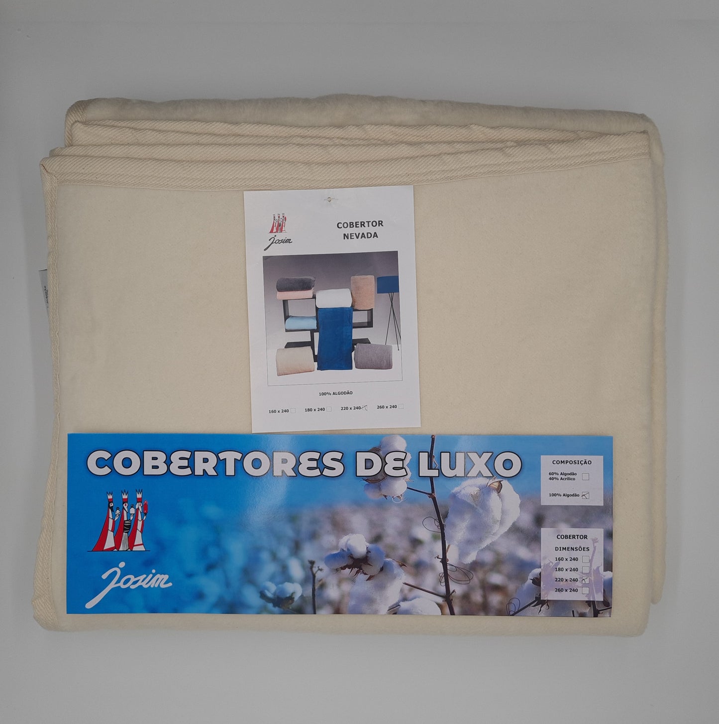 Cobertor Algodão Multi-Size Nevada Laminado