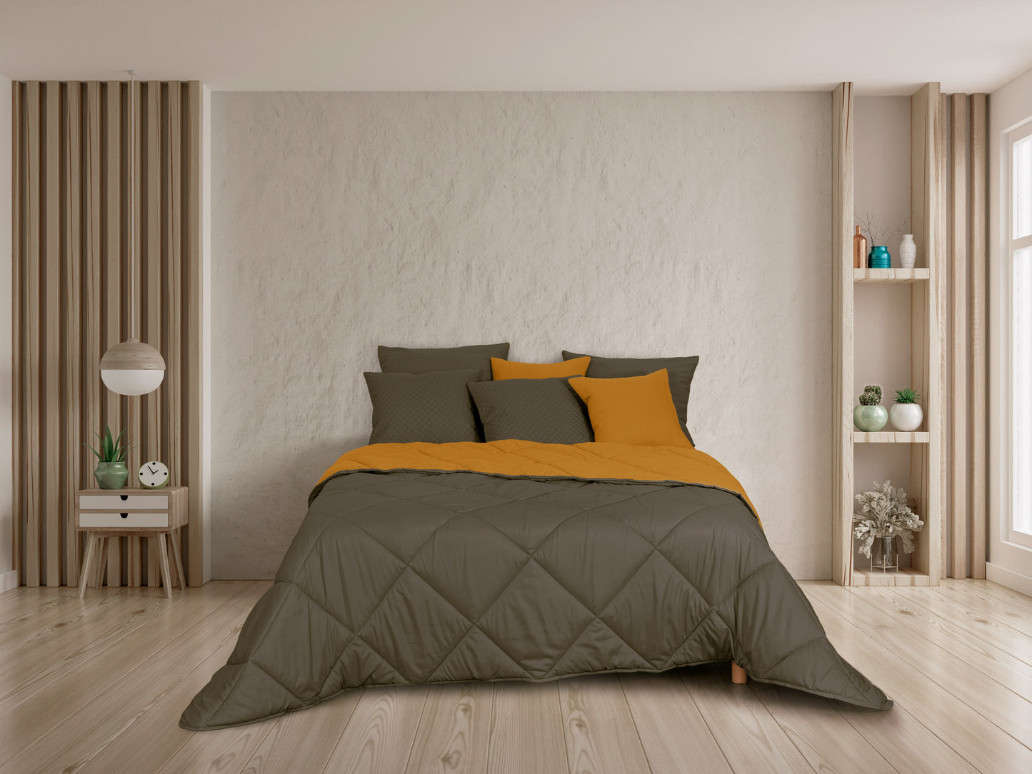 Edredão de Dupla Face Bicolor 300 gr/m²
