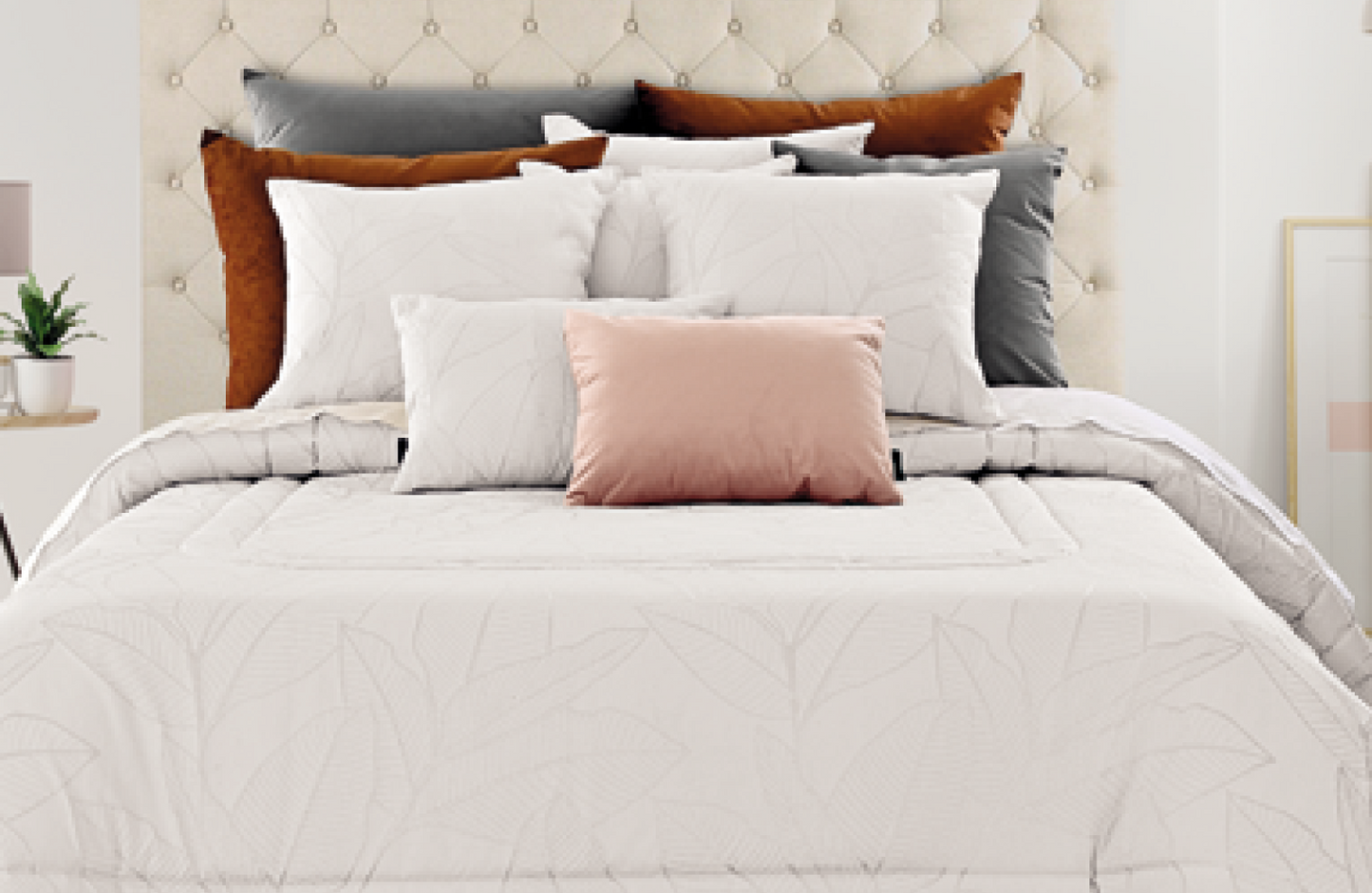 Colcha Casal Taiti Branco 250x260cm