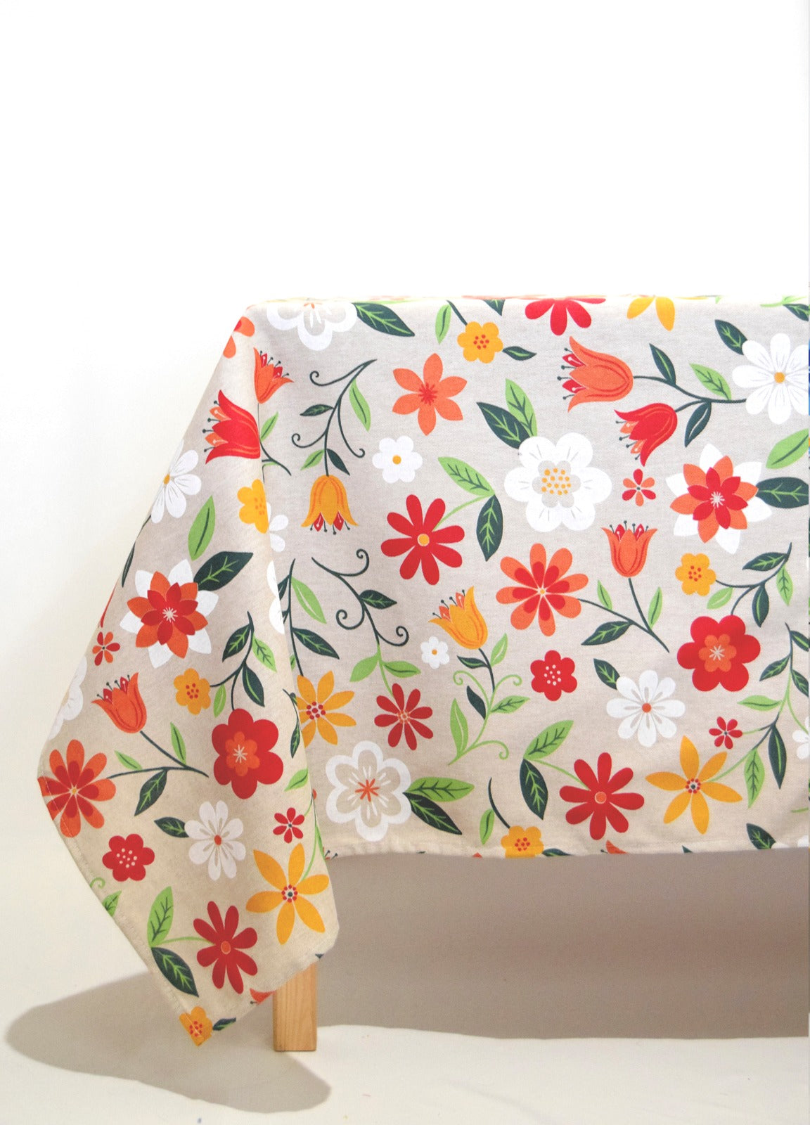 Toalha de mesa Floral vermelho