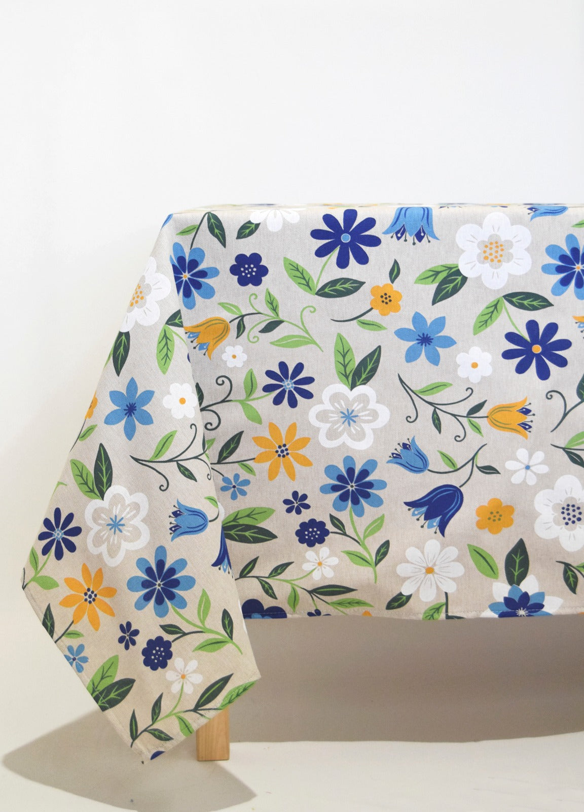 Toalha de mesa floral marinho
