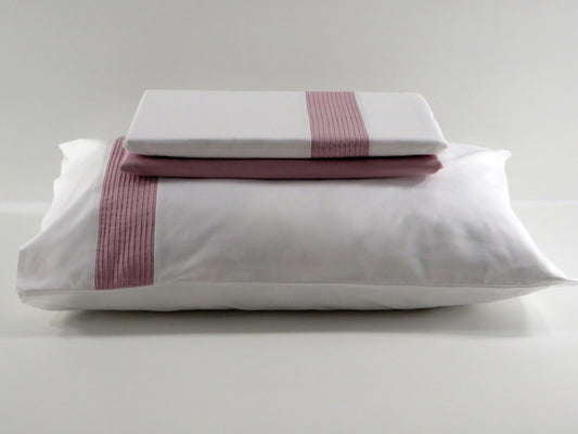 Jogo de Cama Rosa 100% Algodão Casal p/ Cama 160x200cm