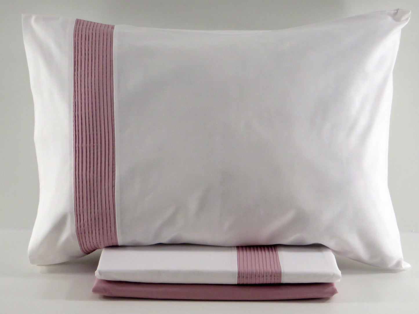 Jogo de Cama Rosa 100% Algodão Casal p/ Cama 160x200cm