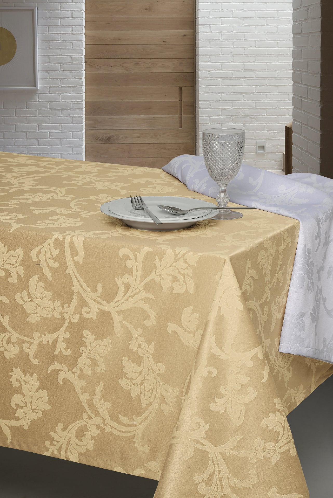 Toalha de Mesa Redonda Clean