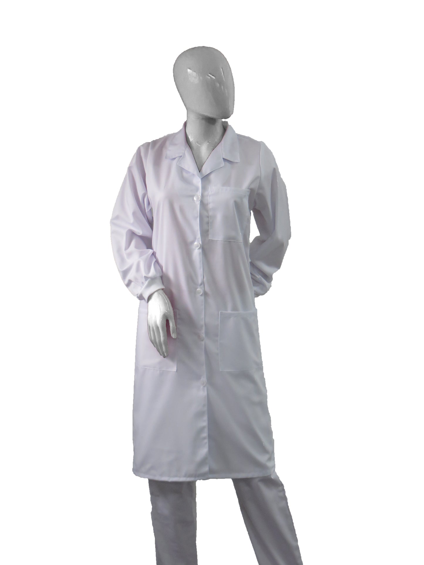 Bata laboratório branca unissexo