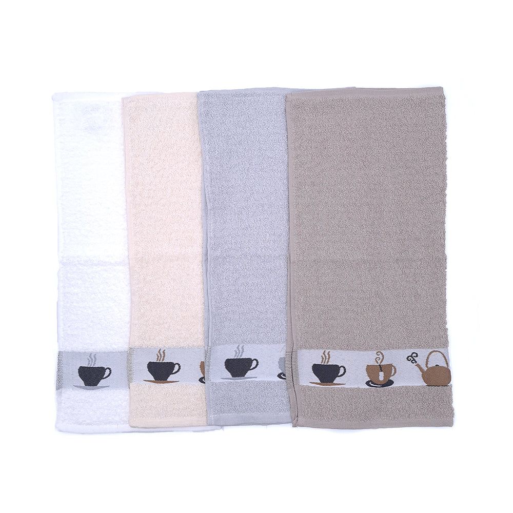 Pack de 4 Panos de Cozinha Café 50x50cm