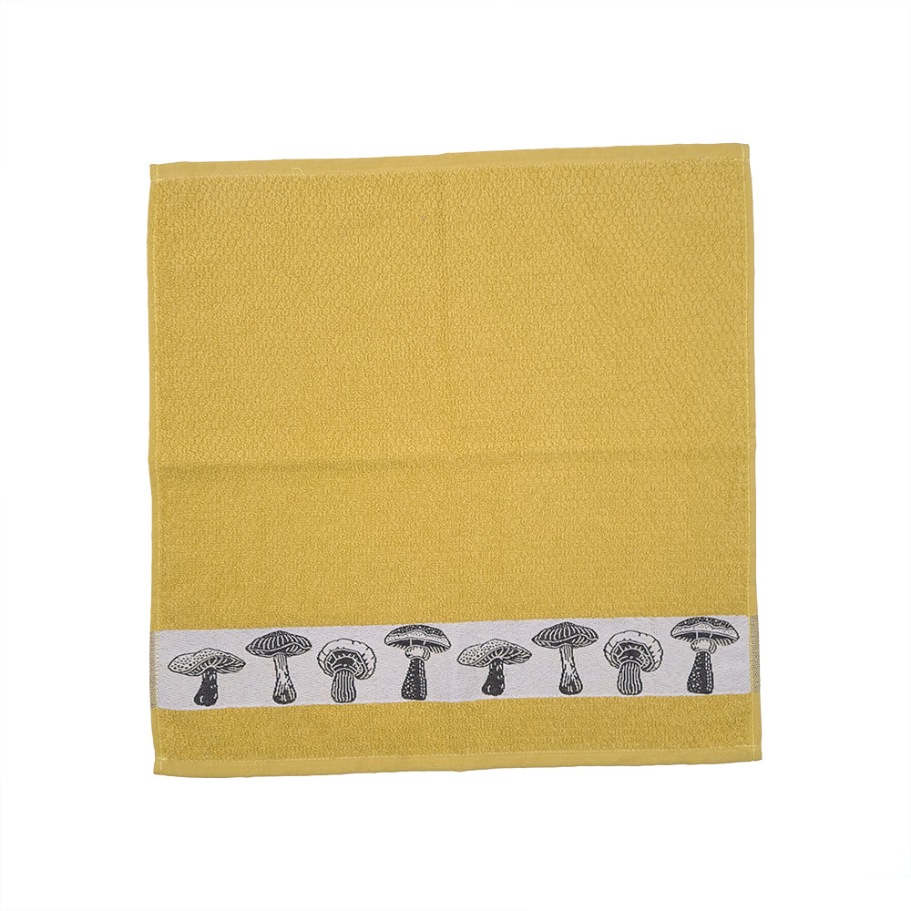 Pack de 5 Panos de Cozinha Cogumelos 50 x 50 cm