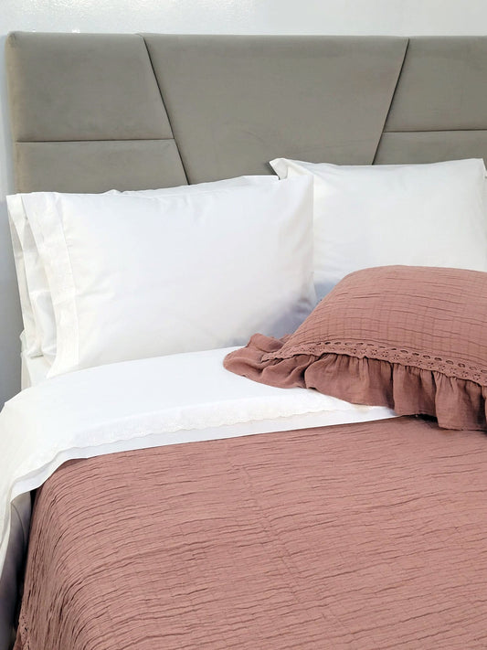 Colcha Chenille Rosa PiuBelle