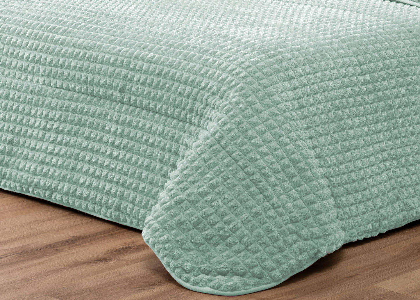 Edredão Quadraditos com pelo de Borrego