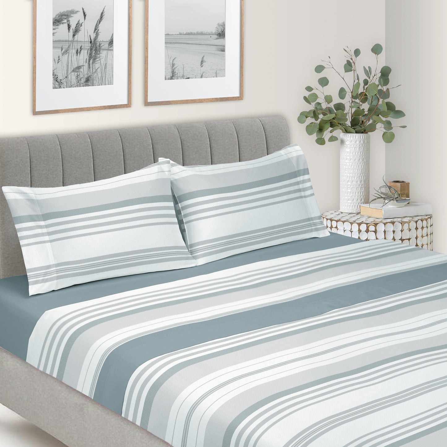 Jogo Cama Coralina Riscas