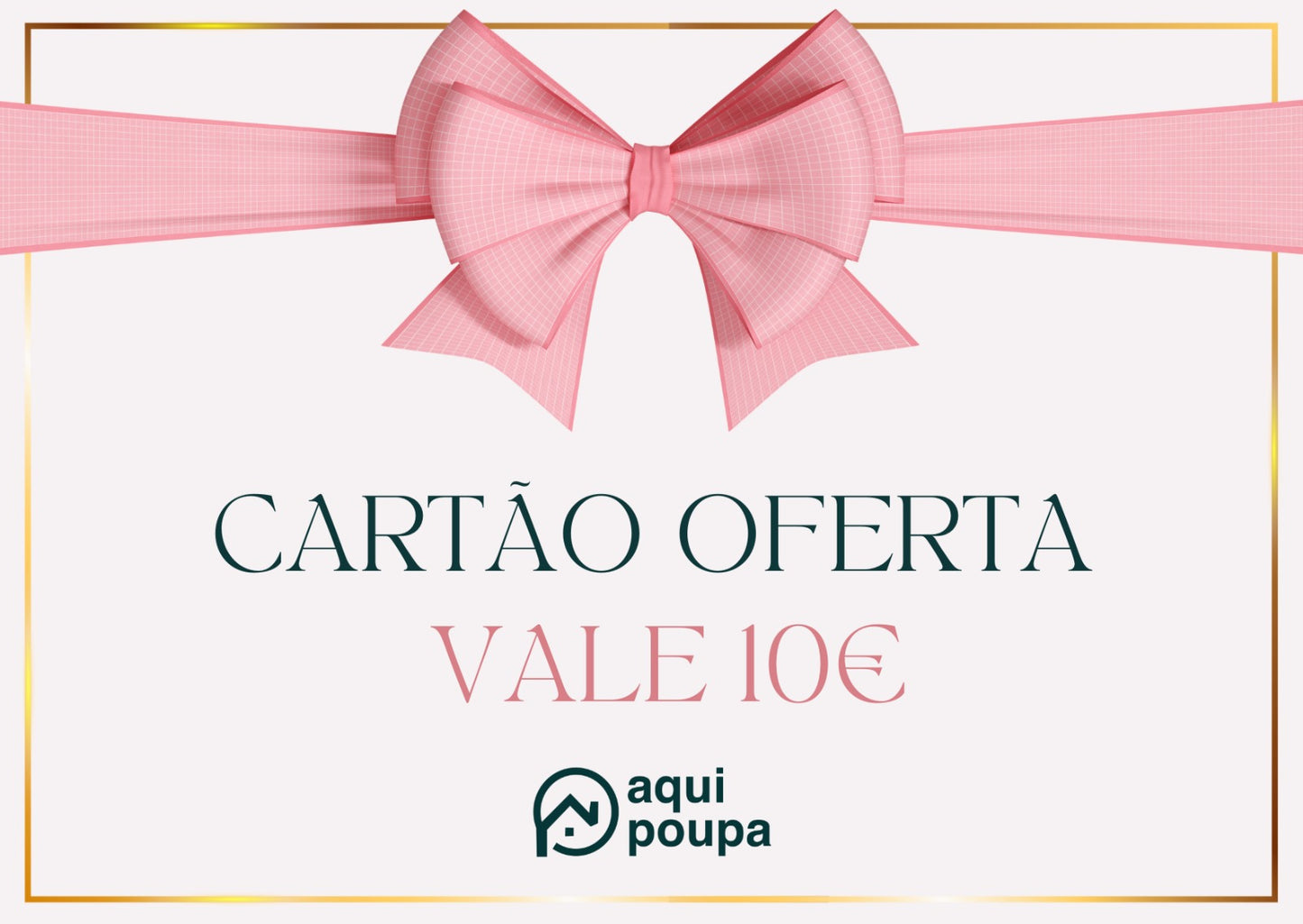 Cartão de Oferta Aqui Poupa