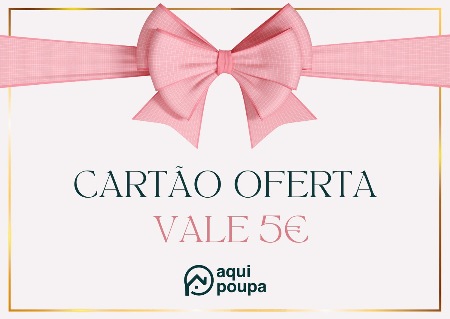 Cartão de Oferta Aqui Poupa
