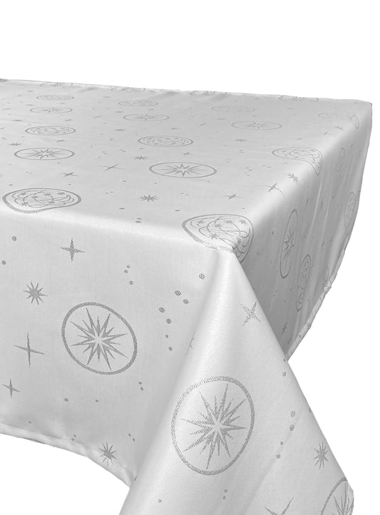 Toalha de Mesa Antinódoa Natal Estrela 2025