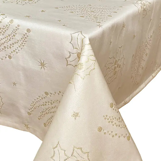 Toalha de Mesa Antinódoa Natal Azevinho 2025