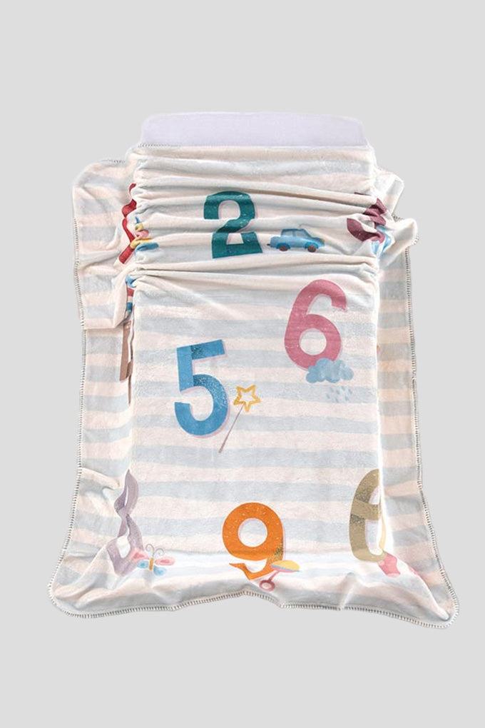 Cobertor Bebé Estampagem Digital Números