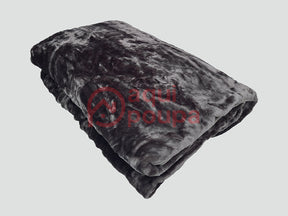 Cobertor de Aquecimento Liso Cinza Escuro
