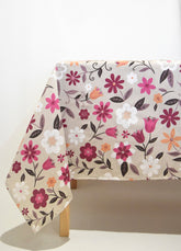 Toalha de mesa floral beringela