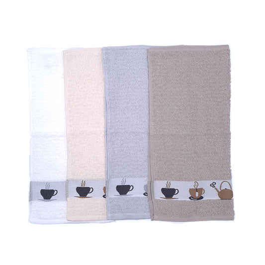 Pack de 4 Panos de Cozinha Café 50x50cm